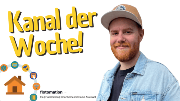 Mann mit Cap vor Flotomation Logo, kreative Automatisierungsexpertise.
